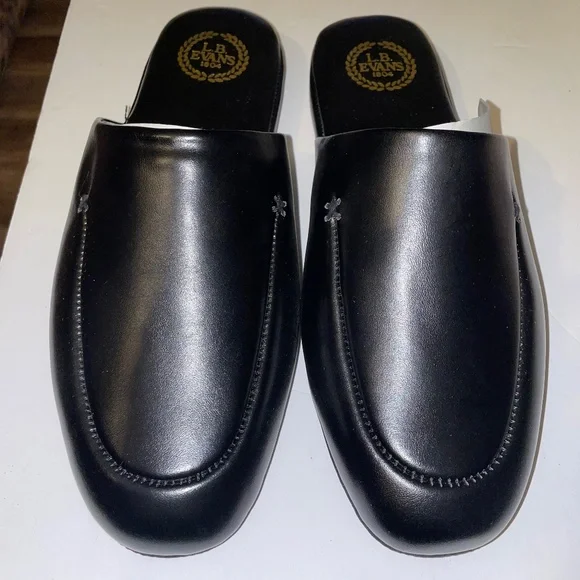 L.B. Evans | Shoes | Mens Slippers Lb Evans Leathet Black 95  display picture 1